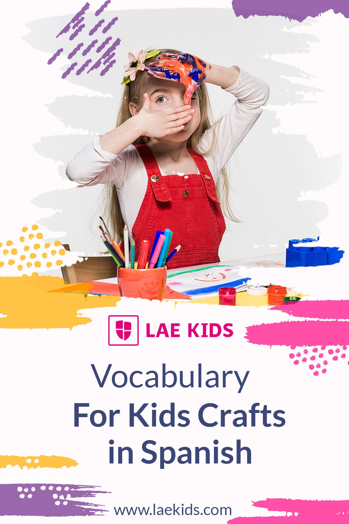 Vocabulary For Kids Craft In Spanish